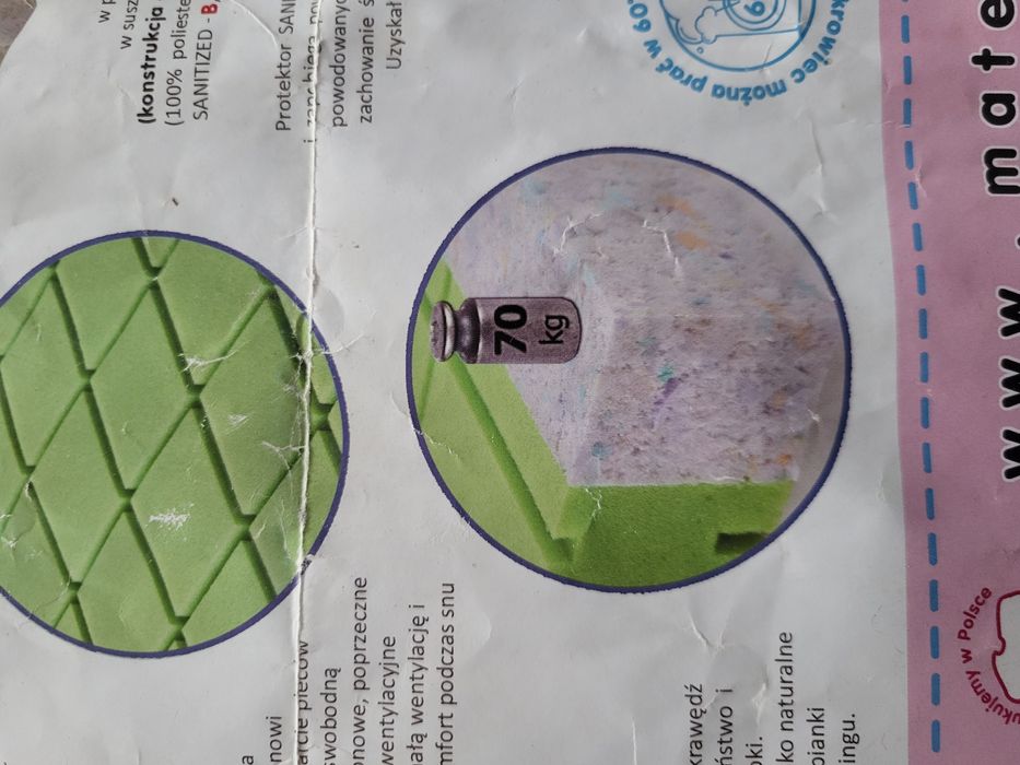 Materac Fiki Miki Sesitive. Antyalergiczny.