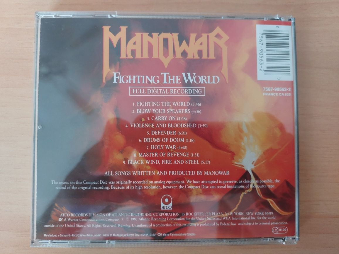 CD " Fighting The World " Manowar ( 1987 )(COMO NOVO)