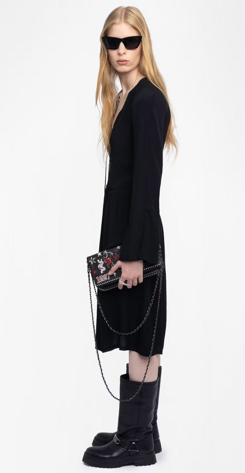 Платье черное новинка Zadig & Voltaire