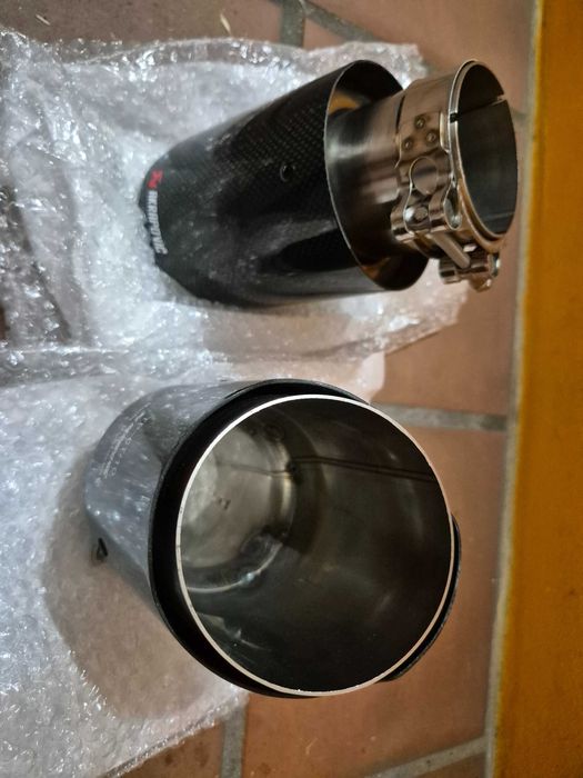 Ponteiras Escape Carbono AKRAPOVIC ref. TP-CT/10
