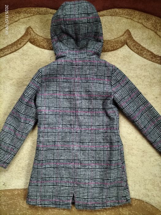 вовняне картате пальто для дівчинки S.Оliver на 5 років