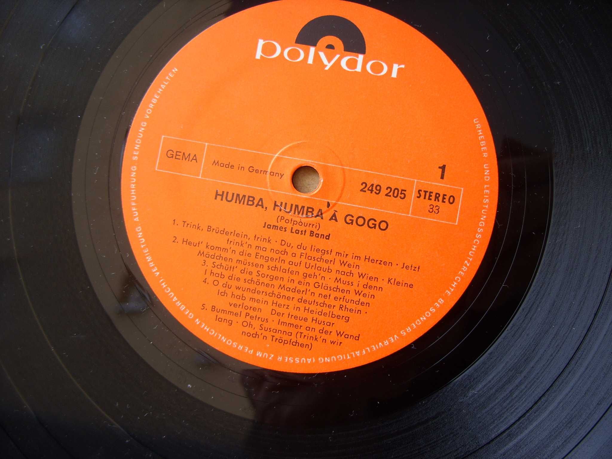 9.LP; Humba, Humba a gogo--Jamest Last orch.; Polydor.