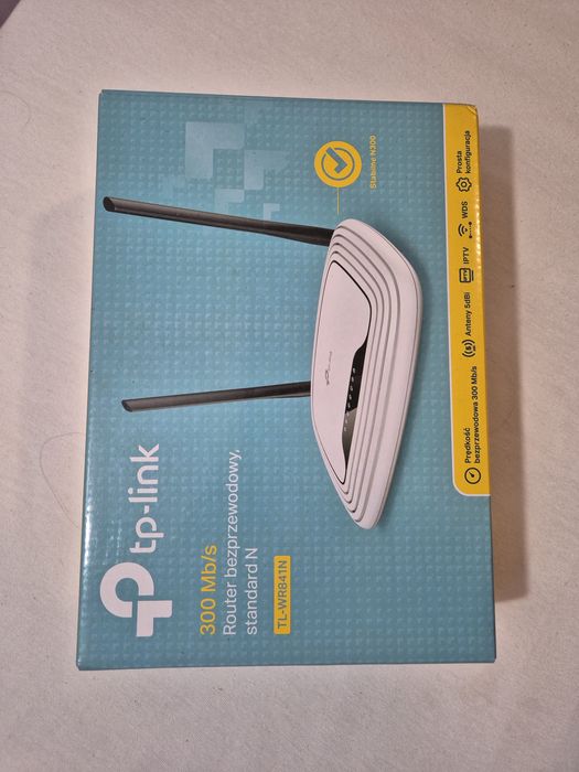 Router modem WiFi bezprzewodowy krótko używany 300mb/s kabel tel