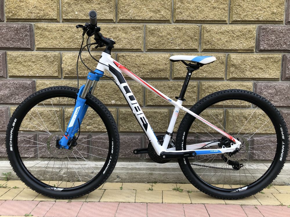 Велосипед Cube AIM DISC 27.5 white-red-blue