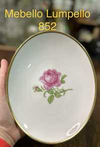 Mała porcelanowa patera paterka róża kwiat 852
