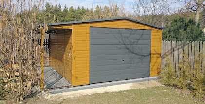 Garaże blaszane, blaszak, konstrukcja stalowa, magazynek 3x5, ocynk
