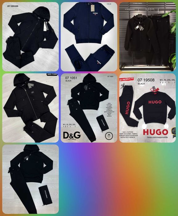Komplety dresu męskie komplet dresu Dolce Hugo Boss Premium OUTLET