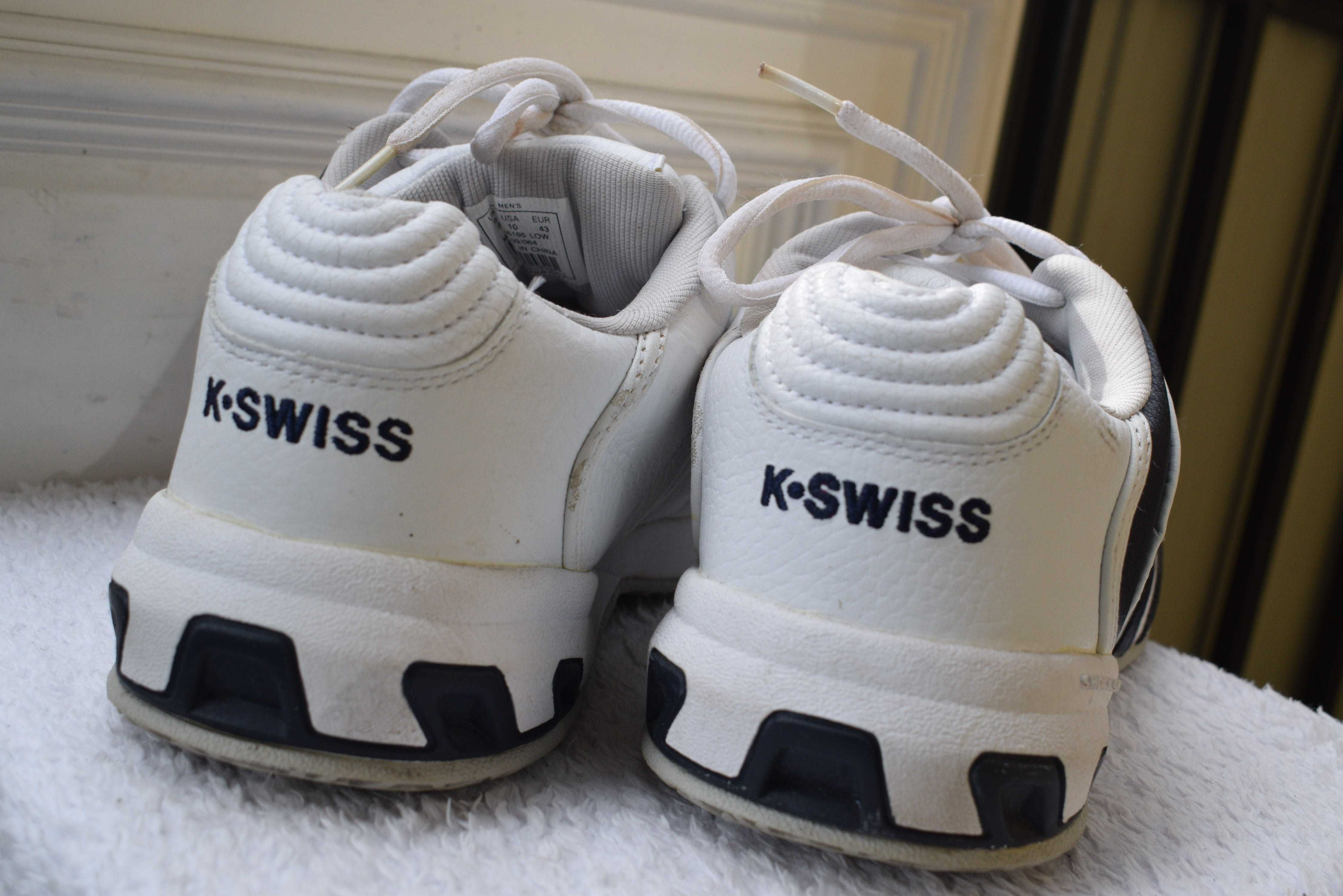 кожаные теннисные кроссовки кросовки сникерсы K-Swiss р. 43 28 см