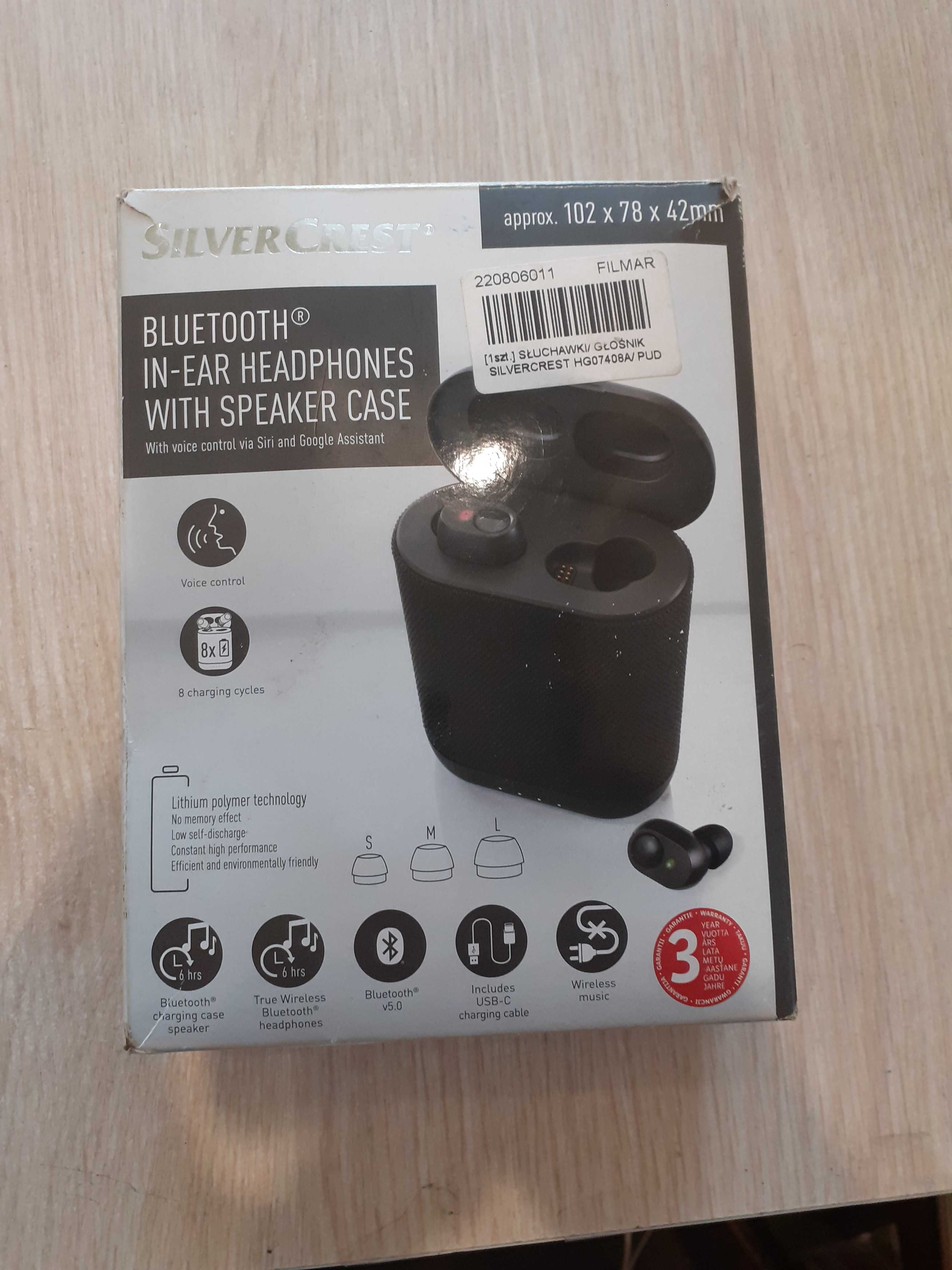 Głośnik/słuchawki 2 w 1 Bluetooth SilverCrest