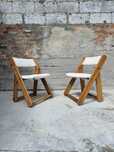 Ikea vintage składane krzesło kontiki boho mcm lata 80 modern styl
