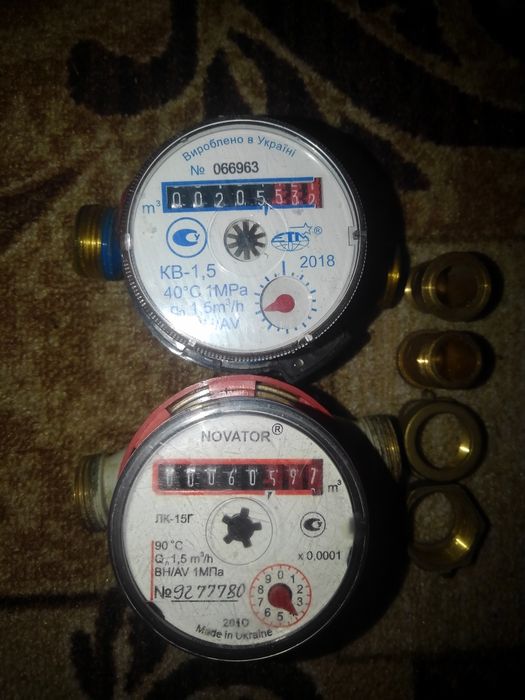 Лічильник гарячої води Счётчик горячей воды Novator ЛК-15Г 2010р 2018р