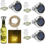 20 diod LED, 2 m, lampki solarne do butelek 4 sztuki