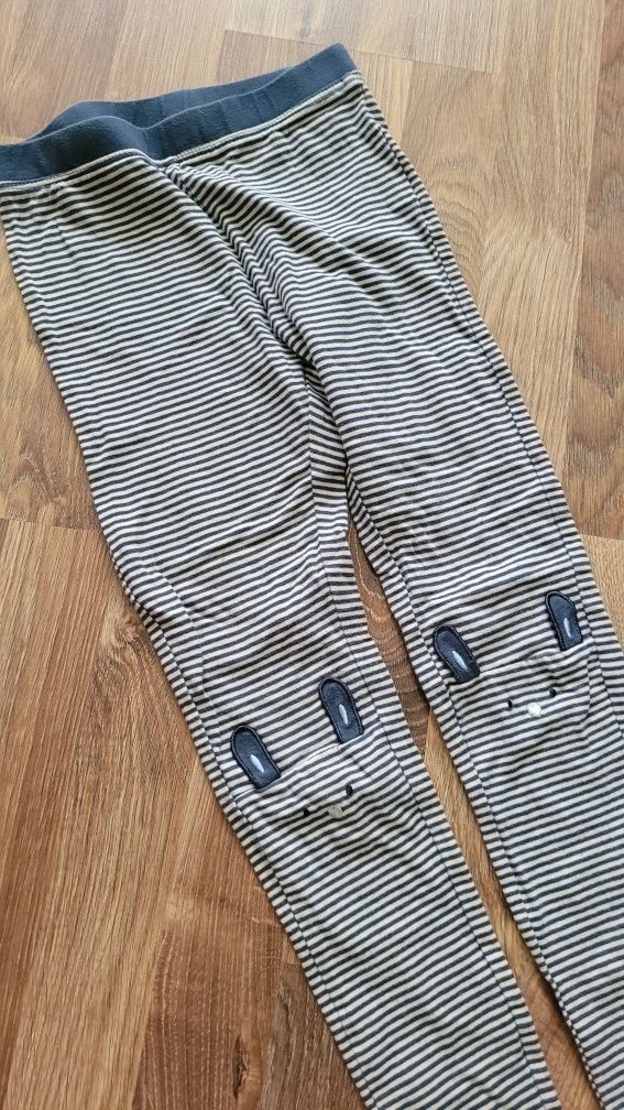 Cool club getry legginsy 140 z króliczkami smyk h&m