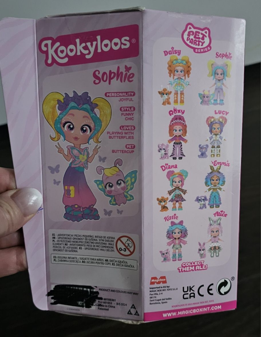 KOOKYLOOS MAGICBOX  Pety Party- laleczka SOPHIE z motylkiem