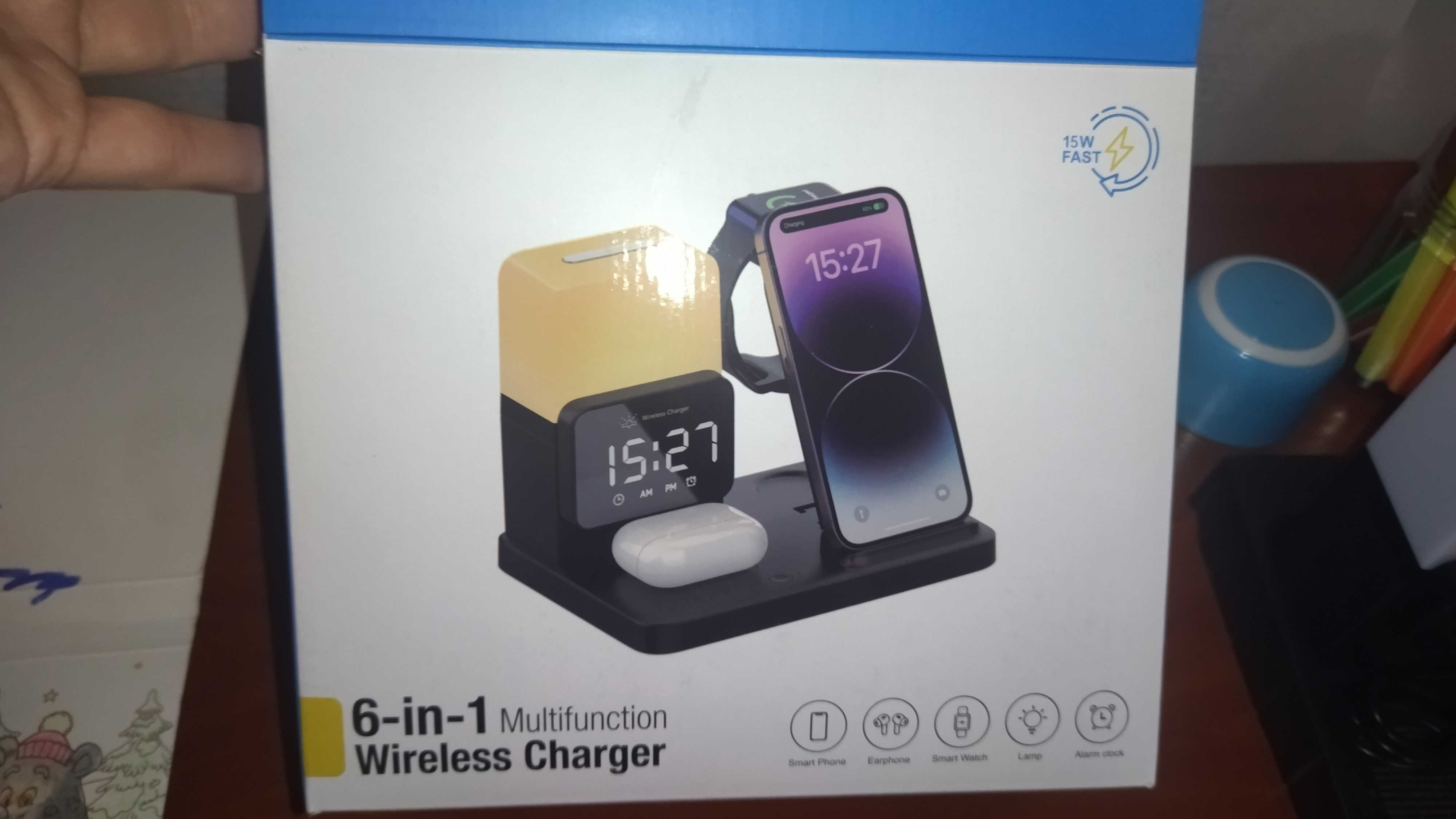 Складна док станція  6 в 1 QINETIQ Z15 15W для iPhone