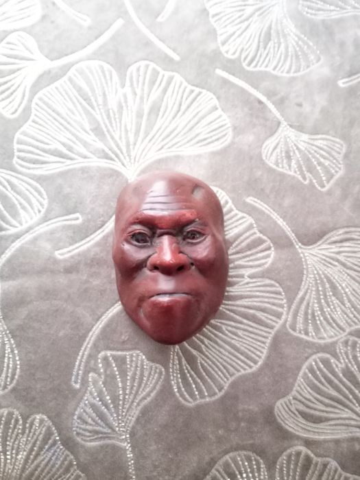 Japońskie maski teatralne Noh Meji miniaturowe