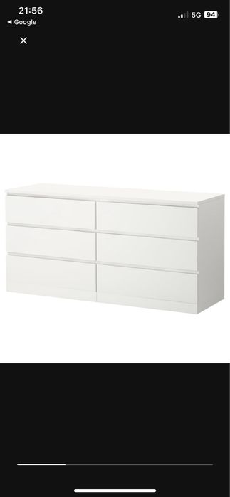 Komoda biała Ikea Malm