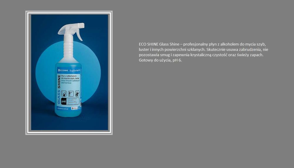 ECO SHINE Glass Shine – Profesjonalny płyn do mycia szyb i luster