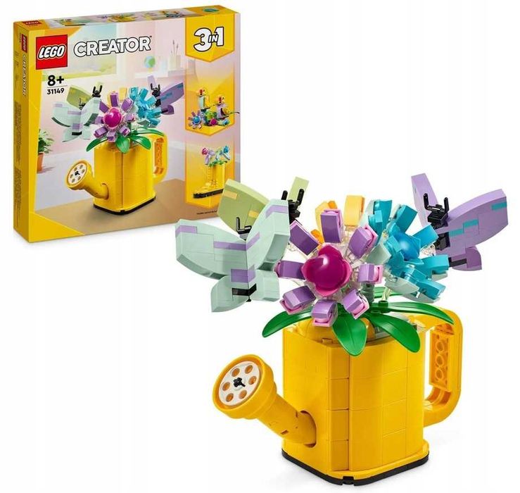 Klocki Lego Creator 31149 Kwiaty w konewce 3w1 Papugi Kwiaty W bucie