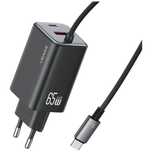 Ładowarka sieciowa USAMS JC Series CC266 65W GaN Fast Charger 2xUSB-C