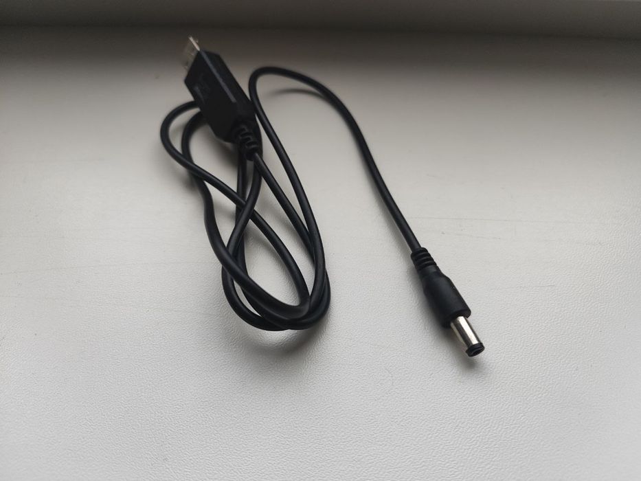 Кабель USB - DC 12V живлення для роутера 12V 1A