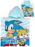 Ponczo Poncho Ręcznik Z Kapturem Sonic