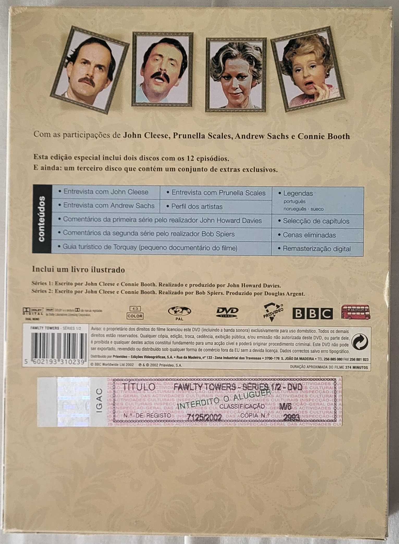 DVD Fawlty Towers Série Completa - Edição Portuguesa