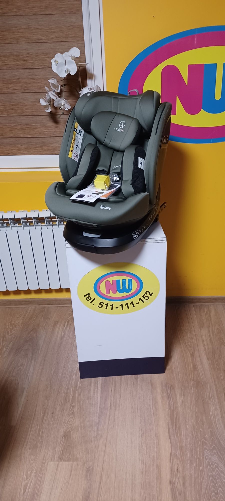 Nowy fotelik samochodowy obrotowy ISOFiX SKLEP NW