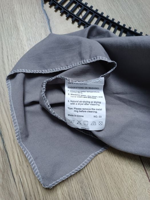 Baldachim kurtyna namiot tipi wiszący 70 cm x 290 cm nowy szary