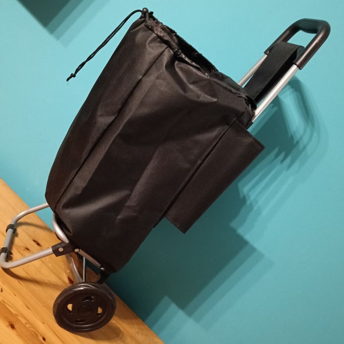 Torba na zakupy z kółkami 15 kg wysokość całkowita 95 cm