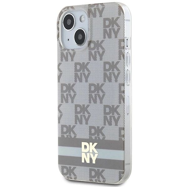 Etui DKNY IML Checkered Mono Pattern & Printed Stripes MagSafe na iPho
