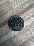 Moneta 100 złotych 1990 rok vintage stara numizmatyka pieniądze