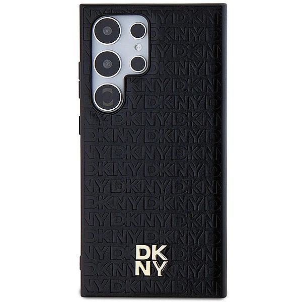 Etui DKNY Leather Pattern Metal Logo MagSafe na Samsung Galaxy S24 Ult