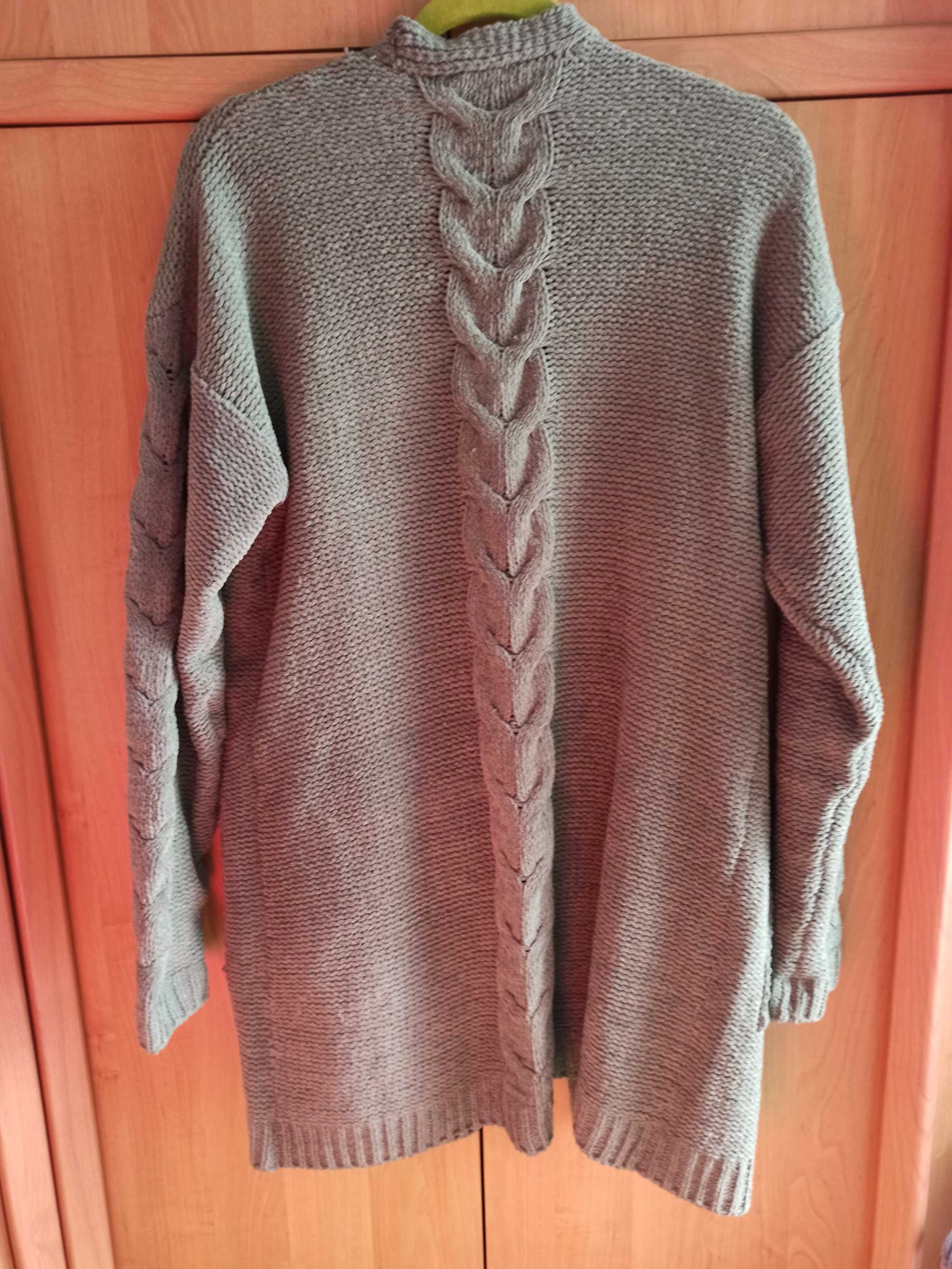 kardigan, sweter damski zielony/khaki L/XL