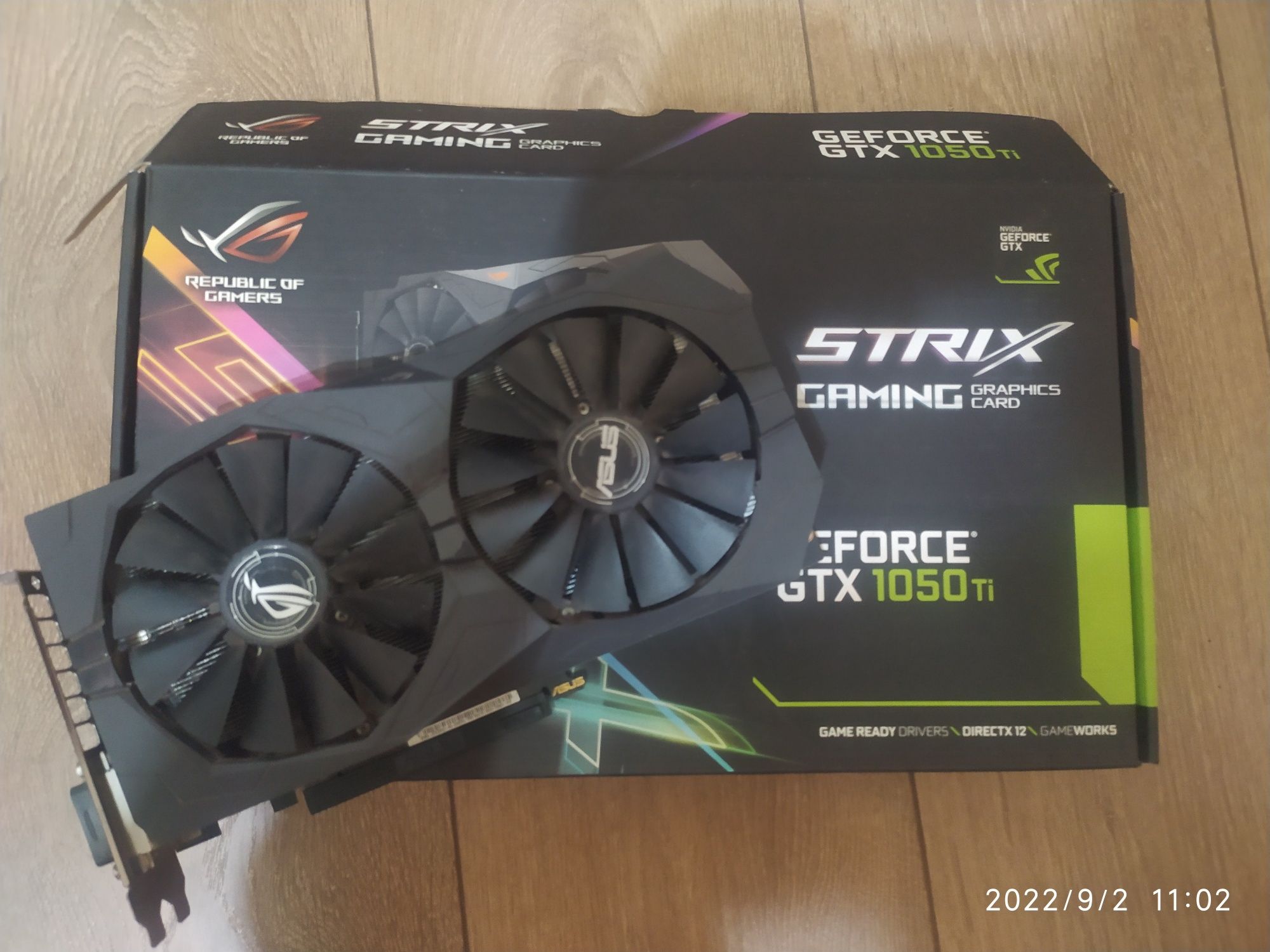 Видеокарта ASUS GeForce GTX 1050 TI 4 GB DDR 5 Gaming Strix