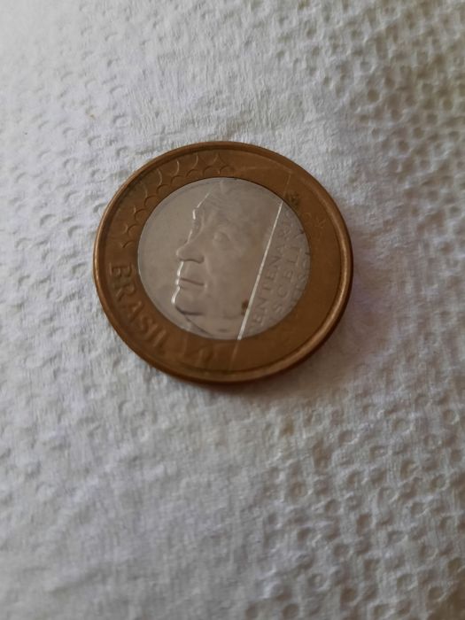 1 Real  Brasil ; moeda comemorativa 2002