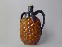piękna stara ceramiczna butla butelka ananas