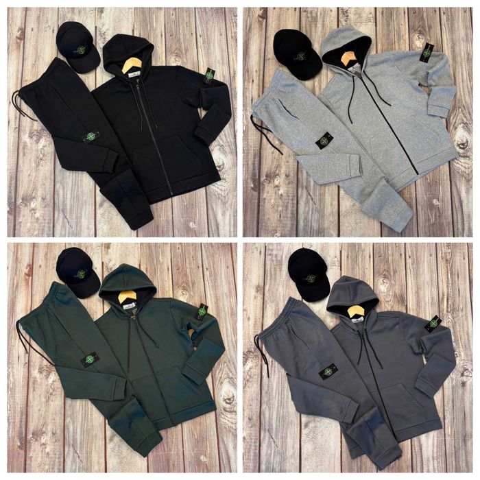 Чоловічий спортивний костюм Stone Island худі штани осінь зима S - XXL