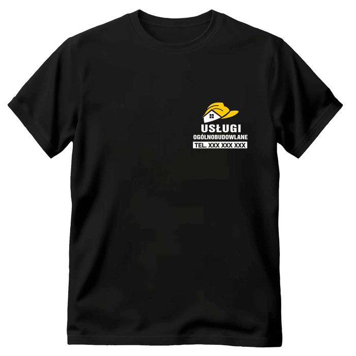 koszulka robocza, koszulka firmowa z nadrukiem usługi ogólnobudowlane
