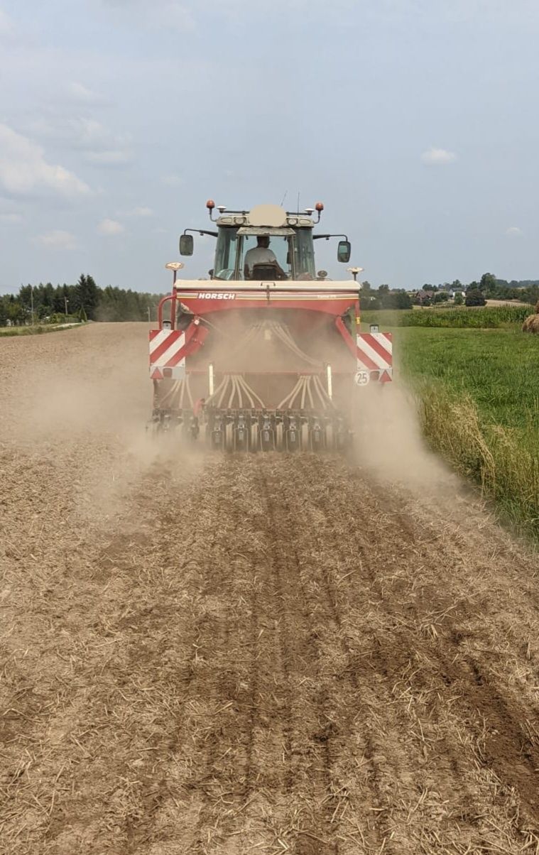 Usługi rolnicze, siew zbóż, rzepaku, orka, talerzo