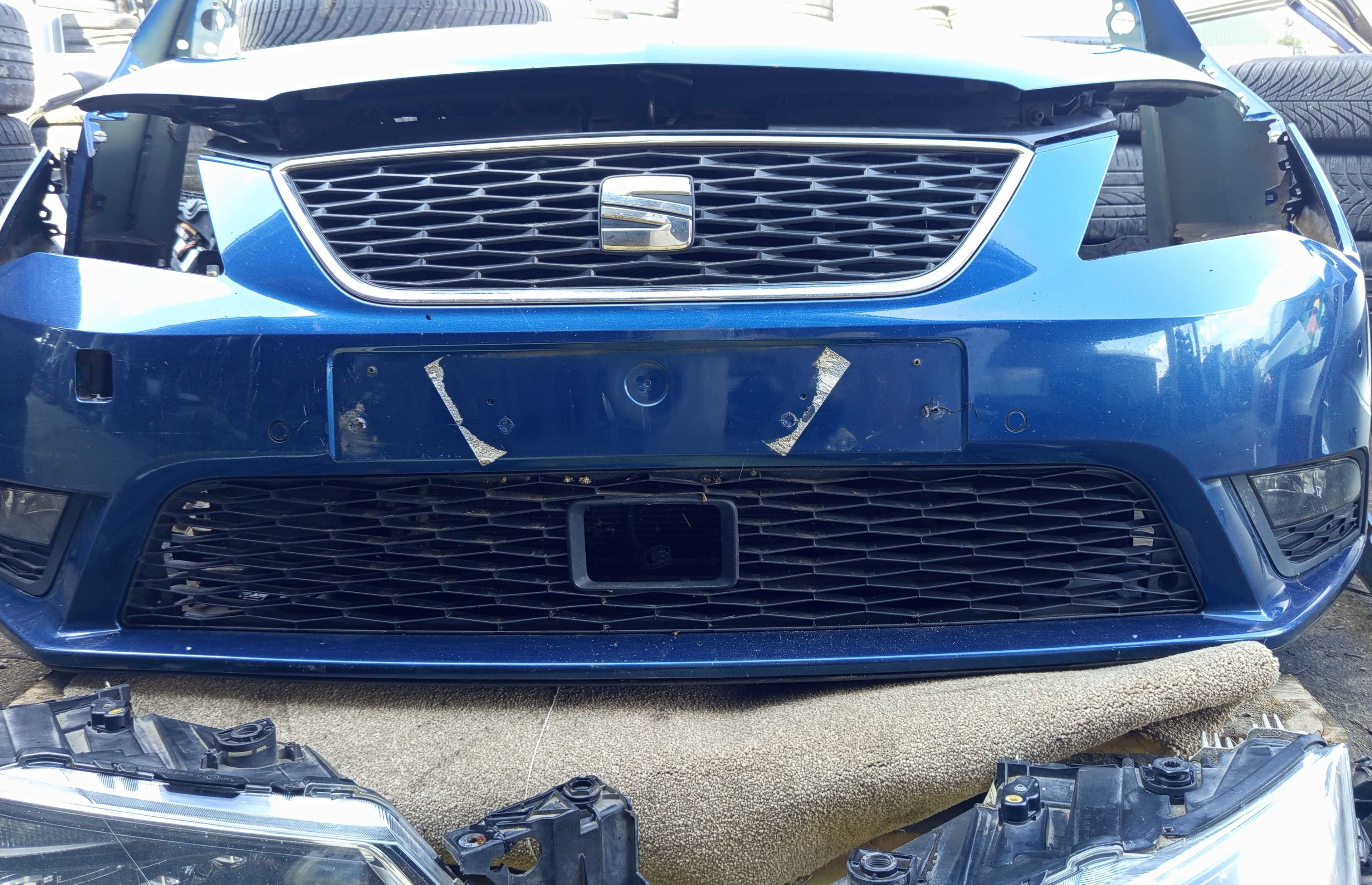 Kompletny Przód SEAT LEON III Pas Maska zderzak Błoniki lampy UK LED
