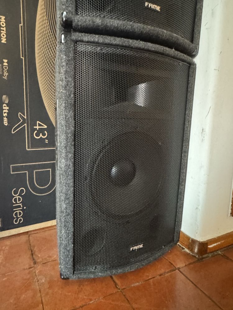 Colunas e Amplificador Fame