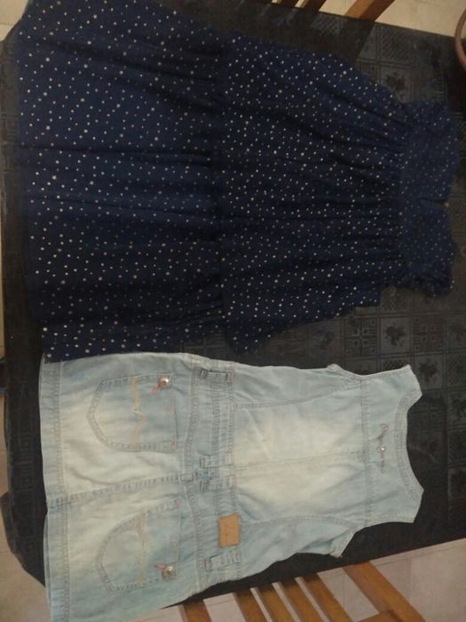 Vestido (ZY) para 13/14 Anos e Saia Ganga (Pepe Jeans) para 12 Anos