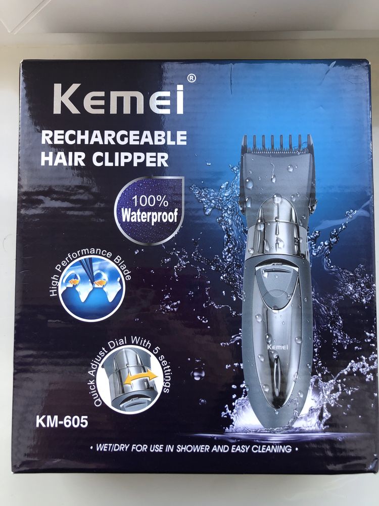 Машинка триммер для стрижки Kemei KM-605