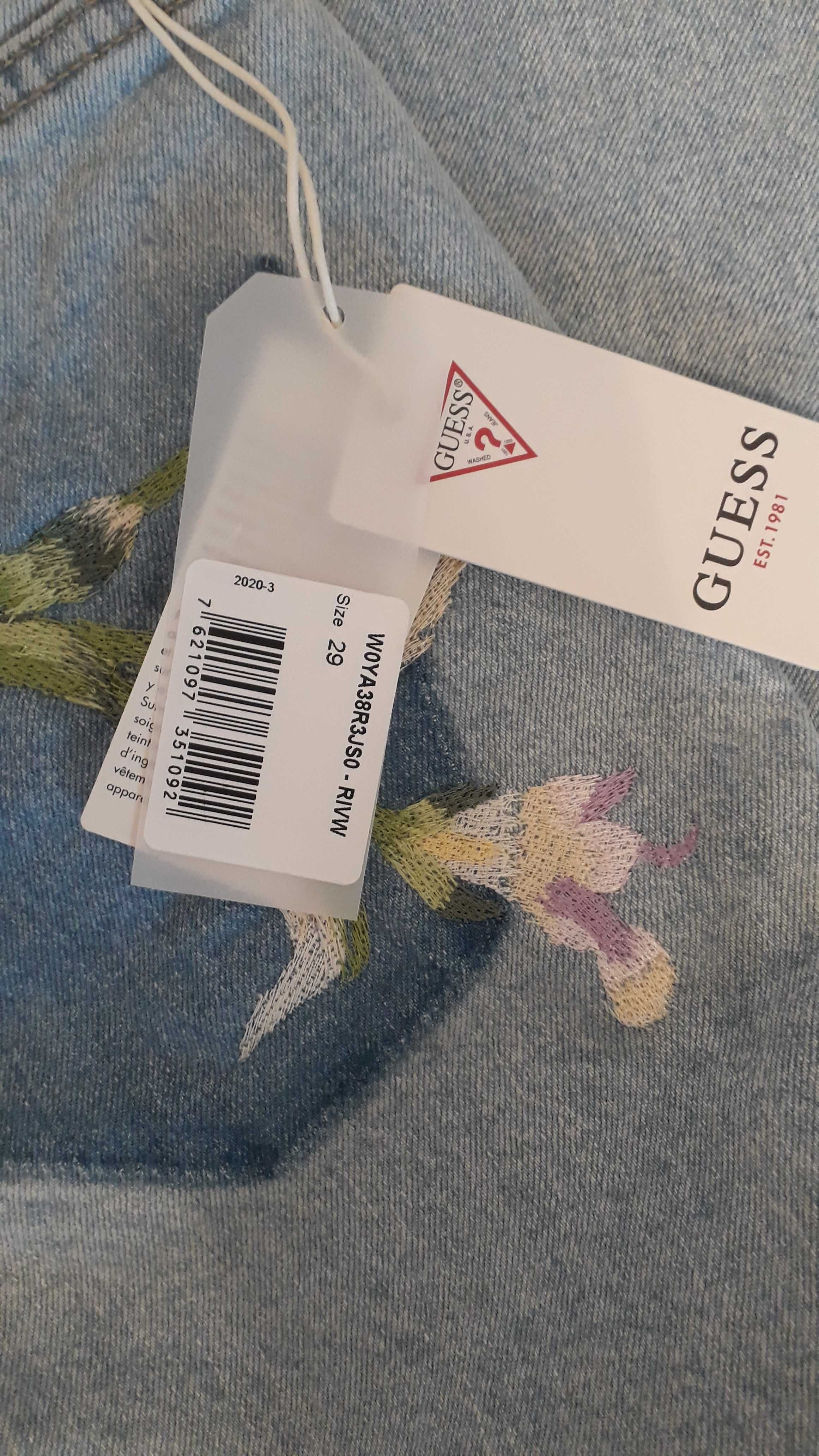 Nowe spodnie Guess 29 hafty