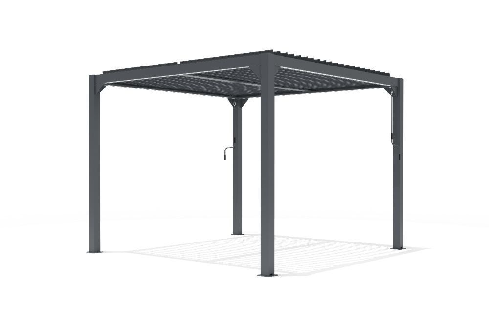 Pergola aluminiowa lamelowa bioklimatyczna altana ogrodowa 3x4 300x400