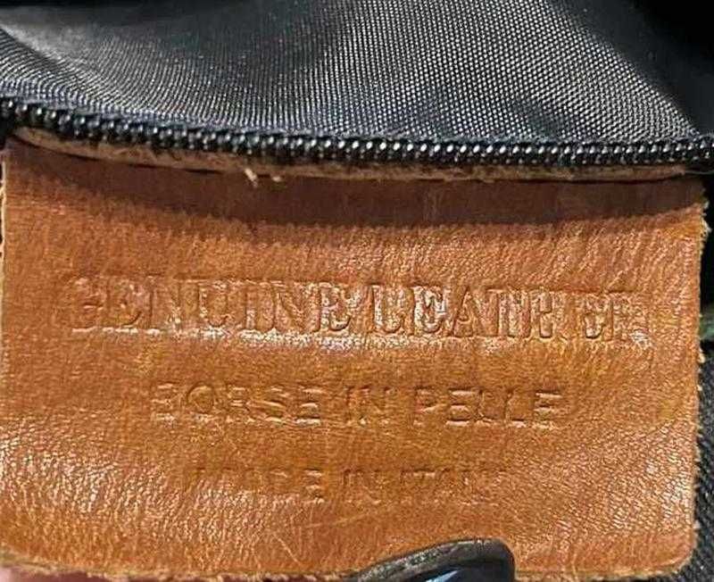 Оригинал.фирменная,кожаная,итальянская сумка-шоппер genuine leather