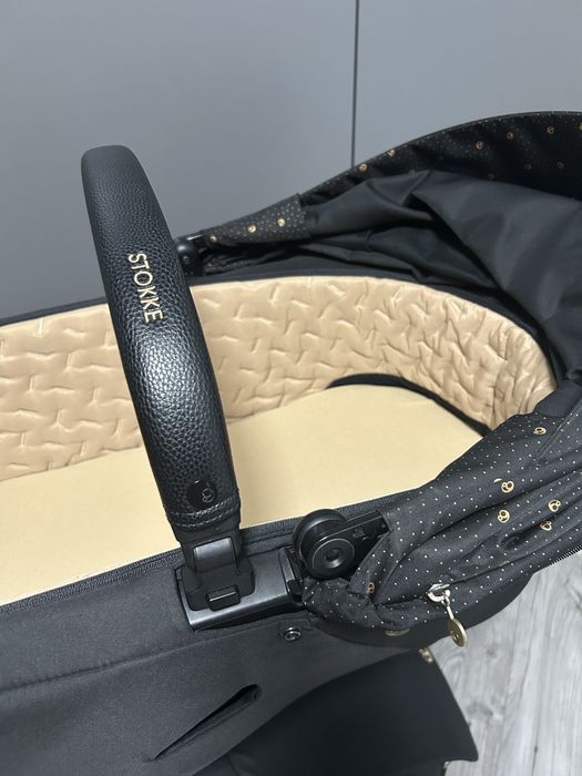 Stokke Gold Signature золота рама чорний візок