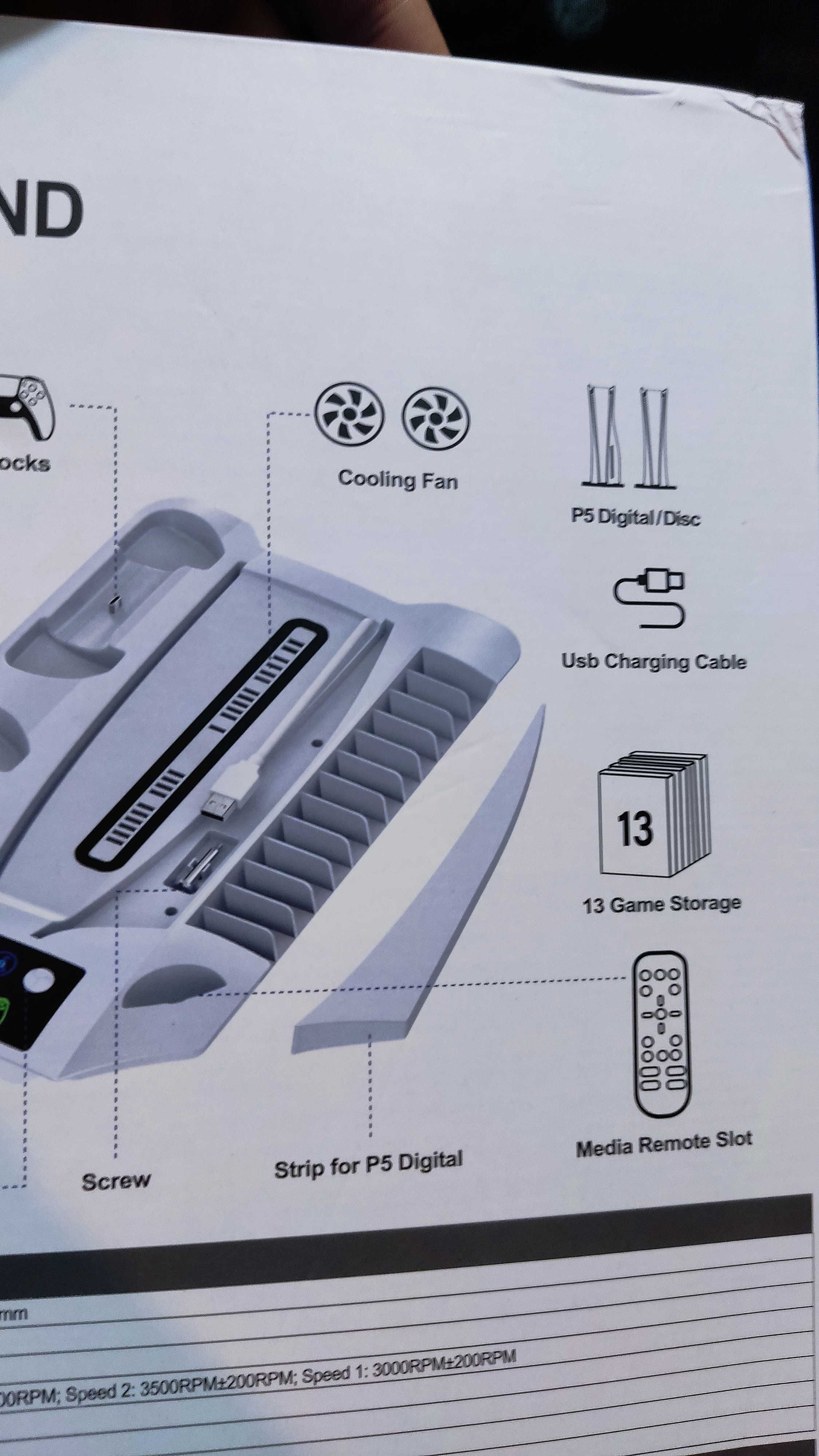 Cooling ps5 stand