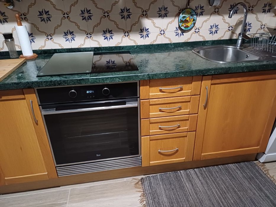 Vendo moveis de cozinha, tampo em marmore verde  e exaustor